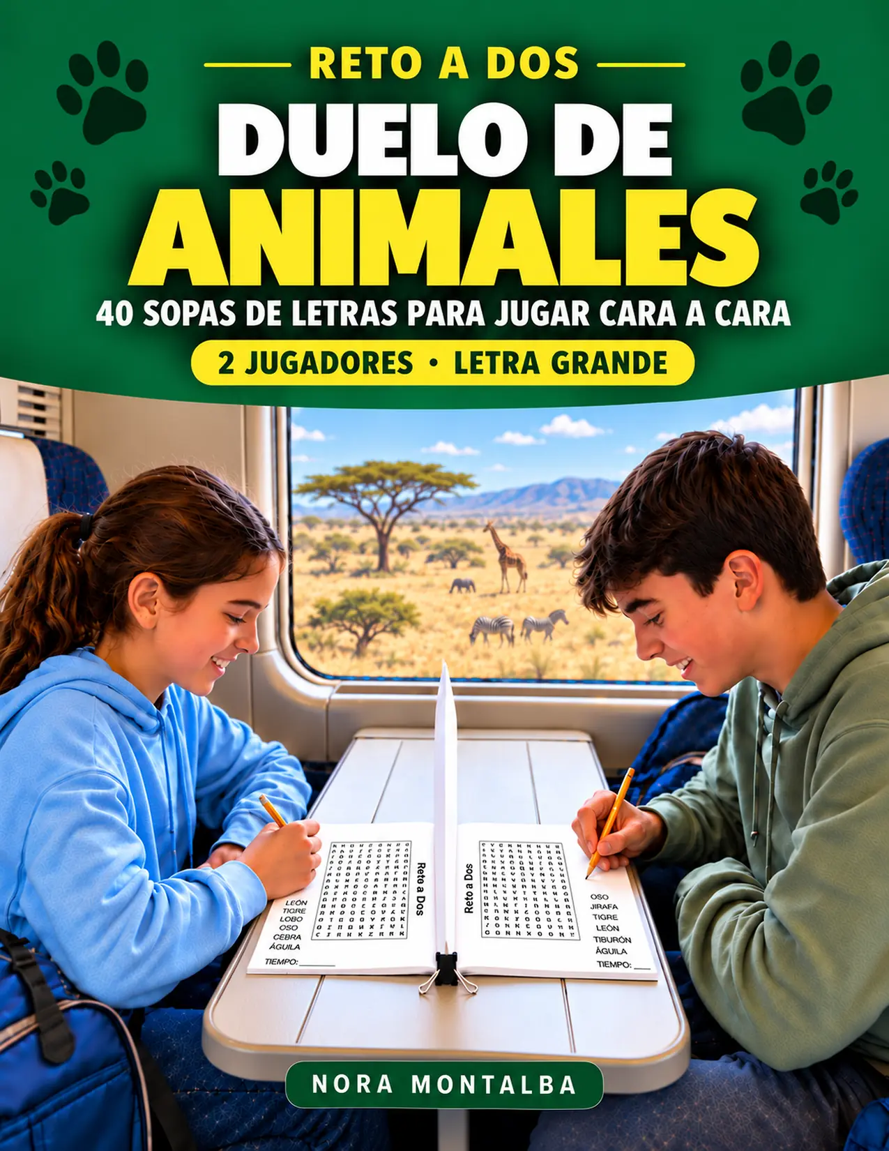 Portada del libro Duelo de Animales, de Nora Montalba