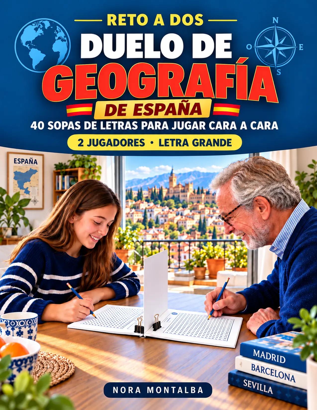 Portada del libro Duelo de Geografía de España, de Nora Montalba